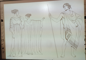 Fragment prezentacji w czasie warsztatów o starożytnej Grecji.