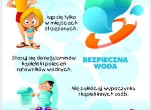 Plakat "Bezpieczna woda".
